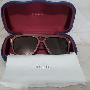 Gucci Burgundy Sunglasses with Case